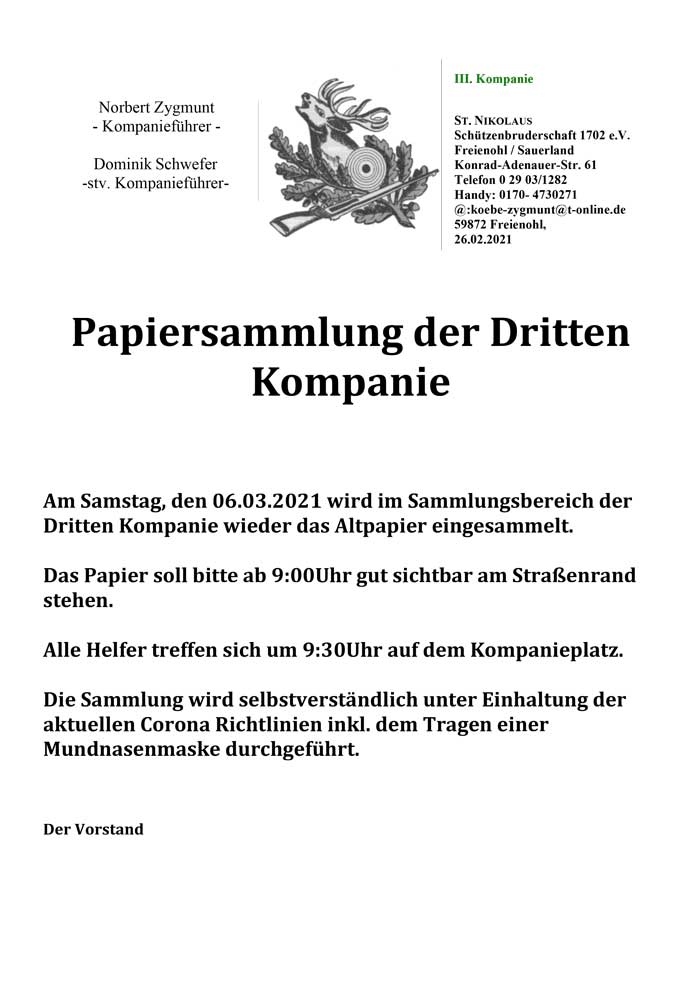 20210228 Papiersammlung 3Kp