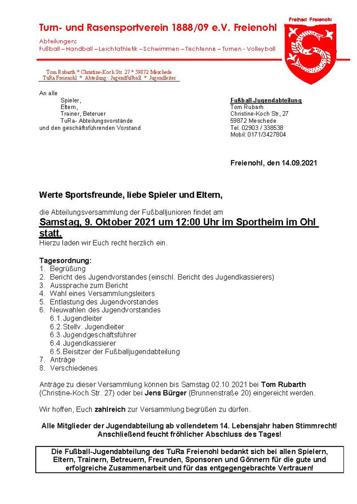 20210917 Einladung Abteilungsversammlung