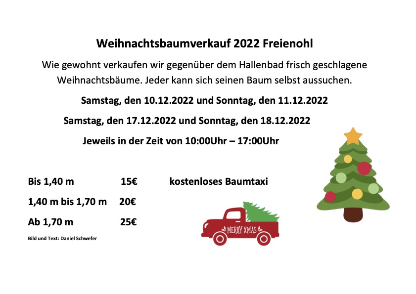 20221201 Weihnachtsbaumverkauf 2022 Freienohl