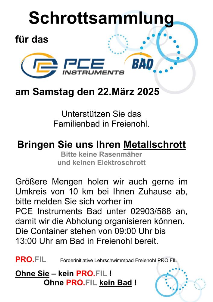 20250324 Schrottsammlung Plakat 2025 03 22