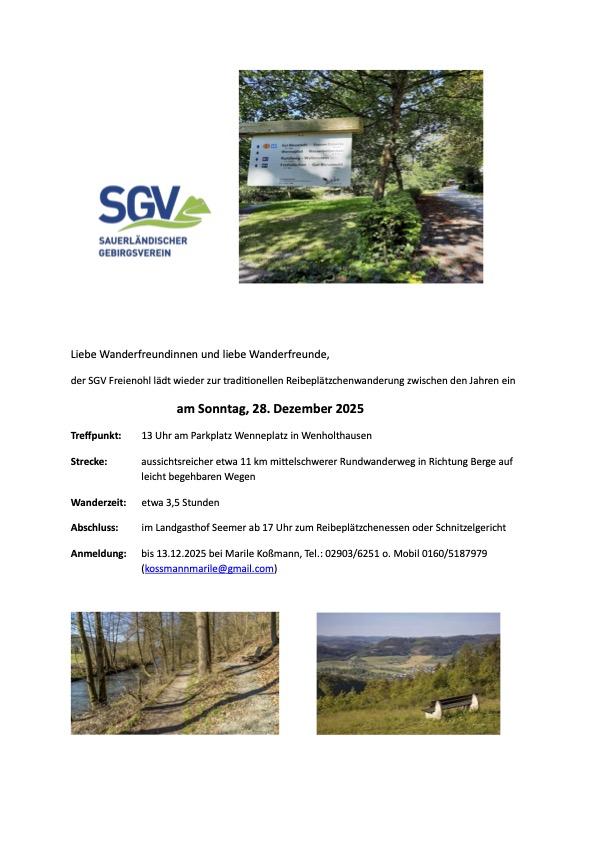 20251201 Einladung Reibeplatzchenwanderung 2025 1