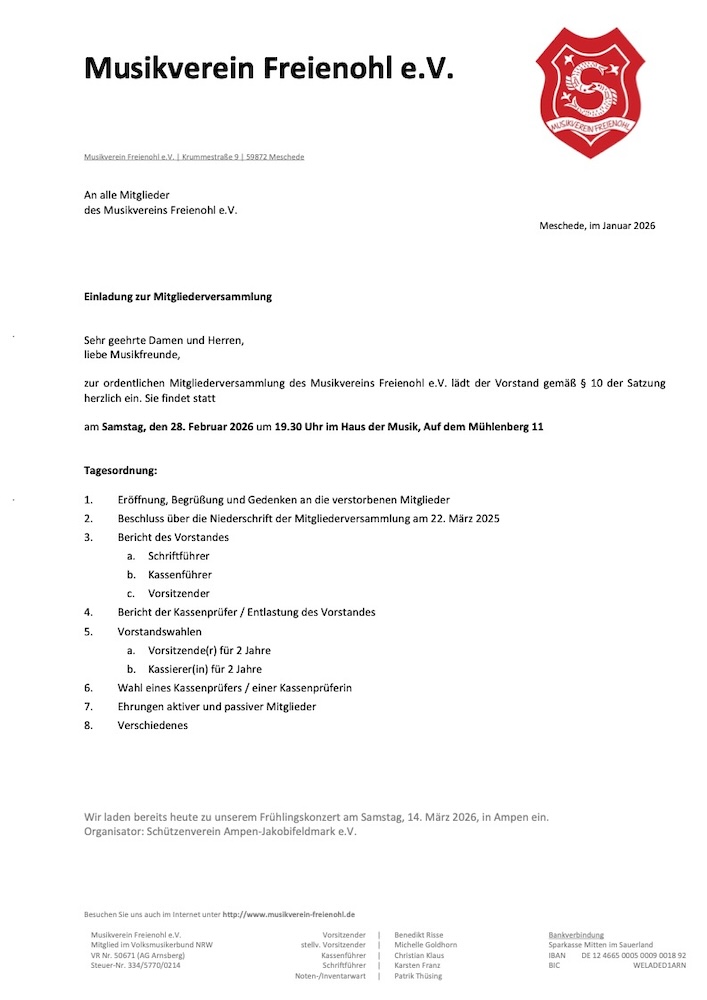 20260129 Einladung mit Tagesordnung MV2026