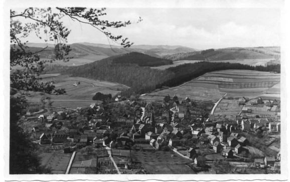 Freienohl Blick vom Küppel - Aufnahme vor 1950