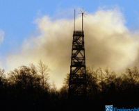 Küppelturm im Morgenrot Sonnenspiegelumg 010