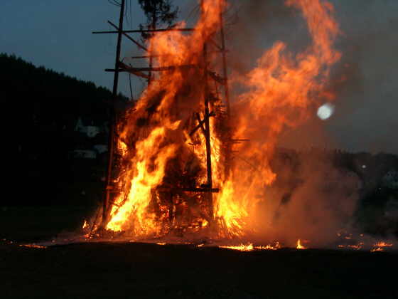 Das Osterfeuer in Freienohl